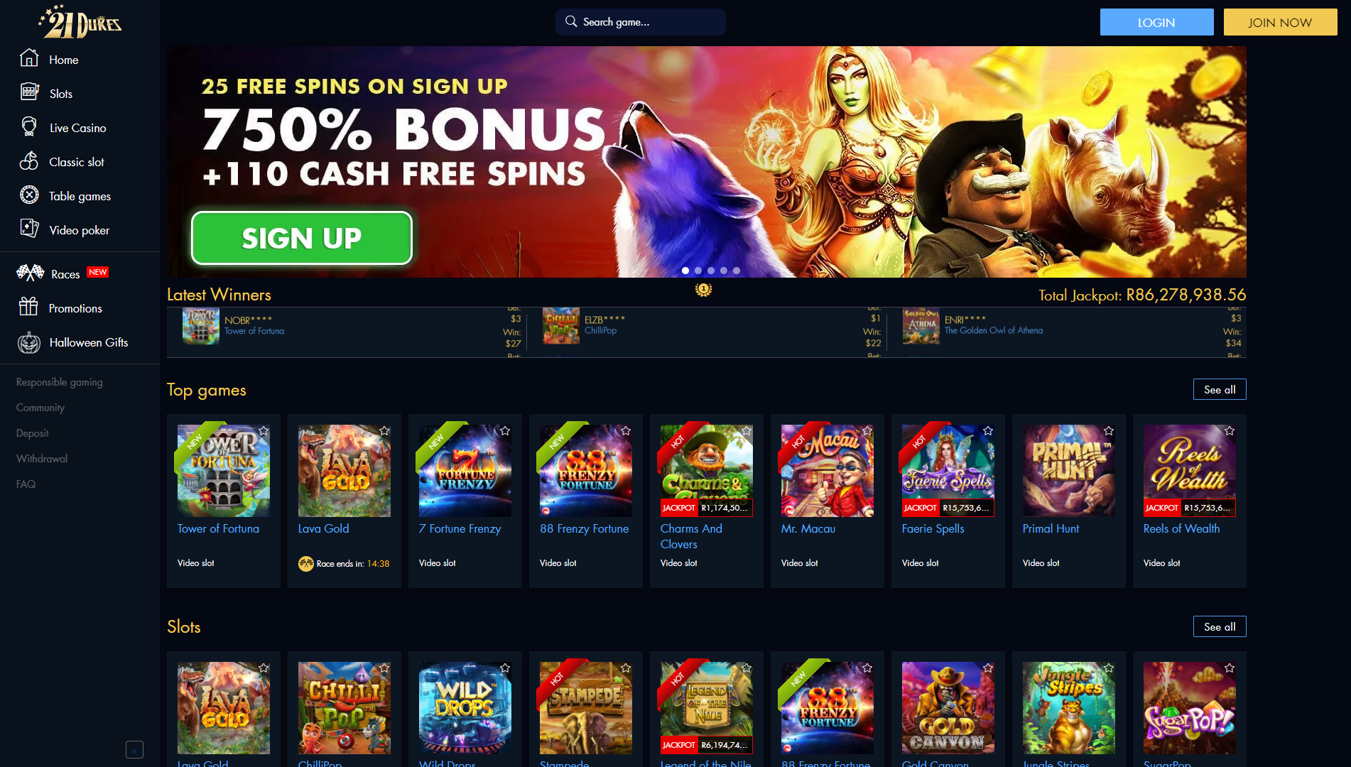 21 Dukes Casino Review