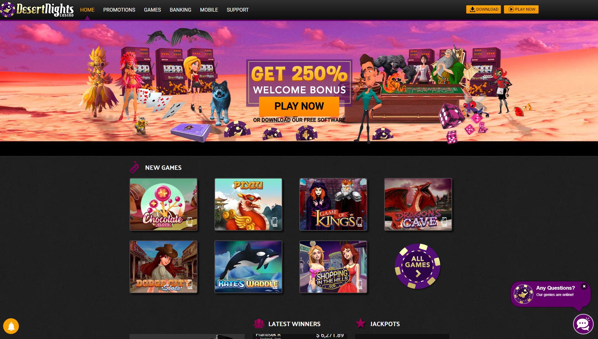 Desert Nights Casino Review