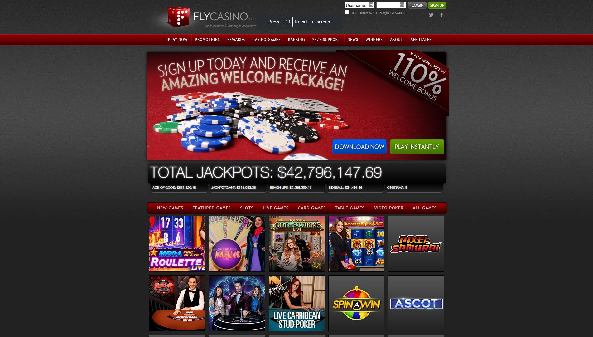 Fly Casino Review