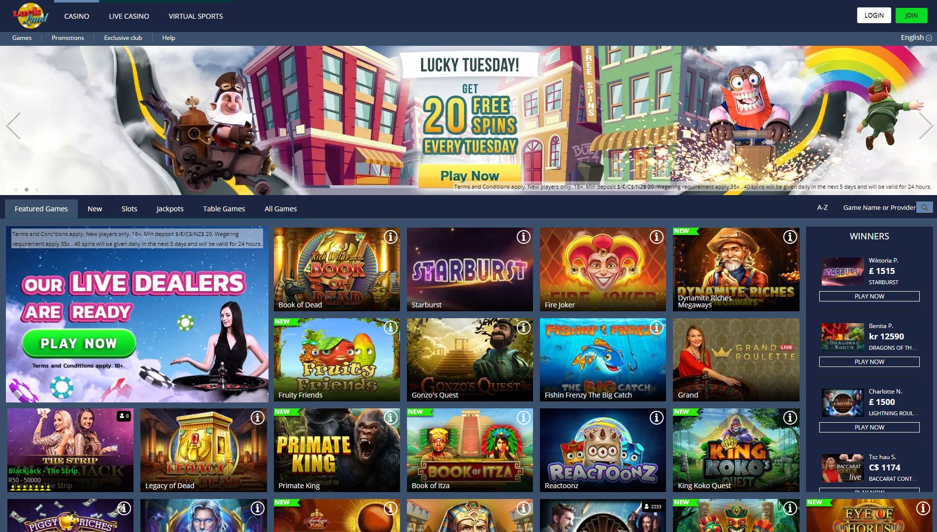 Luckland Casino Review