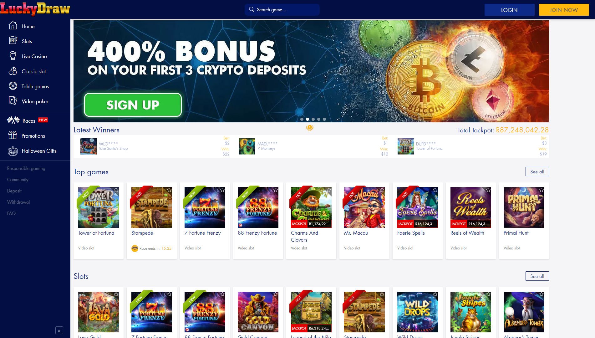 Lucky Draw Casino Review