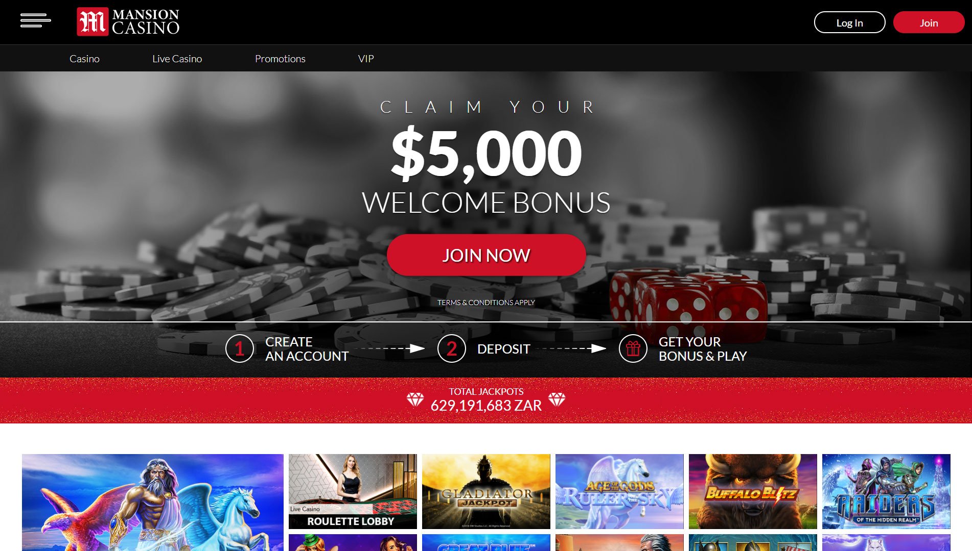 Mansion Casino Review