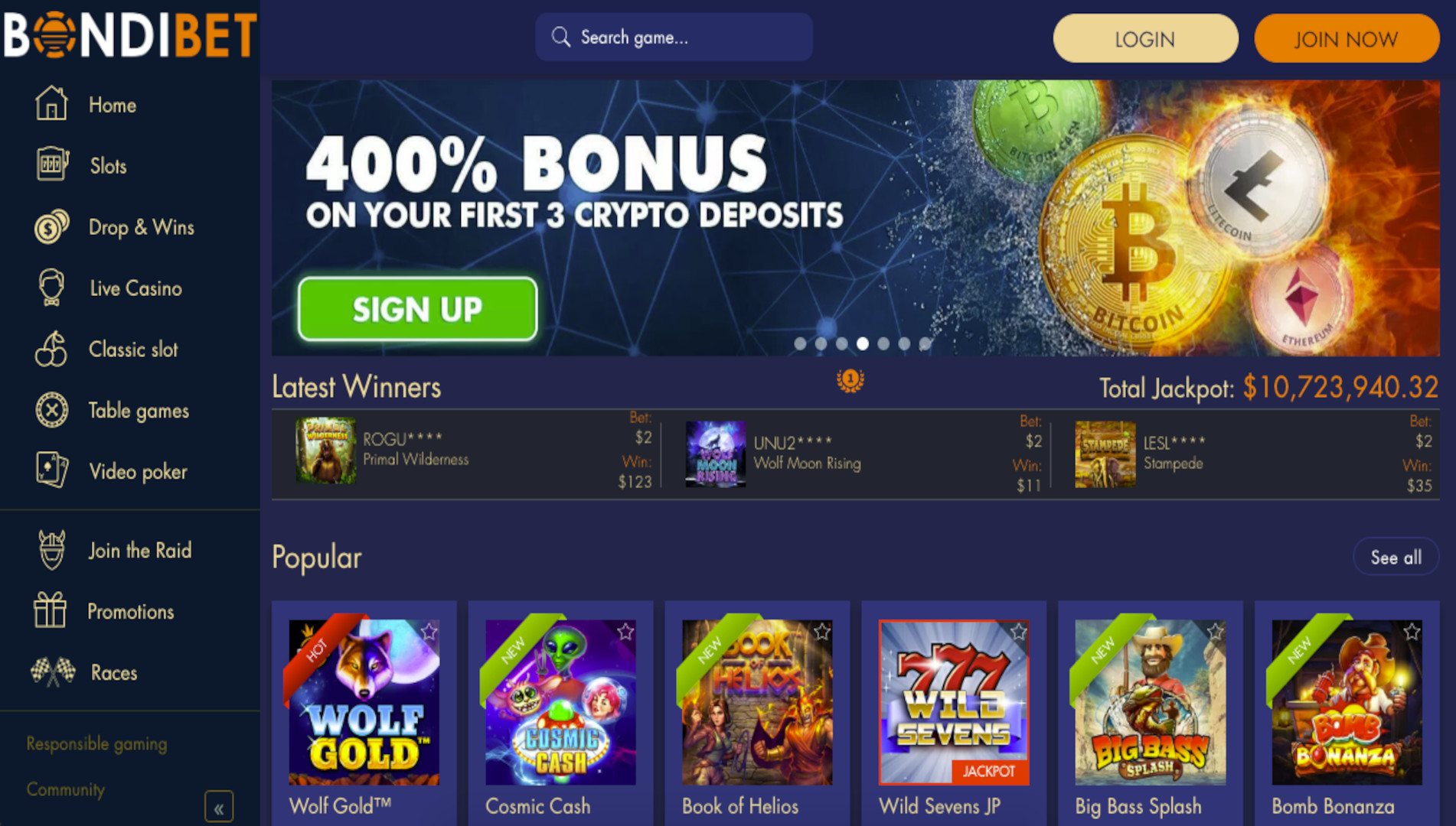 BondiBet Casino Review