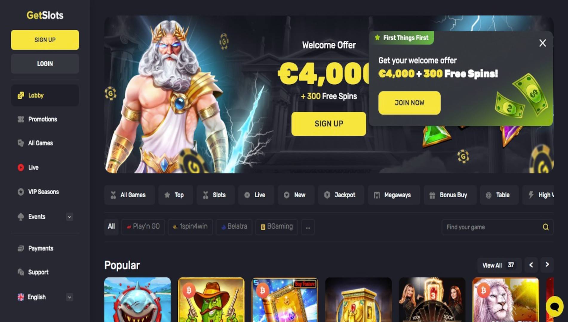 Get Slots Casino Review
